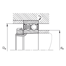 ���{�����S�� 2213-K-2RS-TVH-C3, ���� DIN 630 �˜ʵ���Ҫ�ߴ�, �F�ף��F�� 1:12���ɂȴ��ܷ�